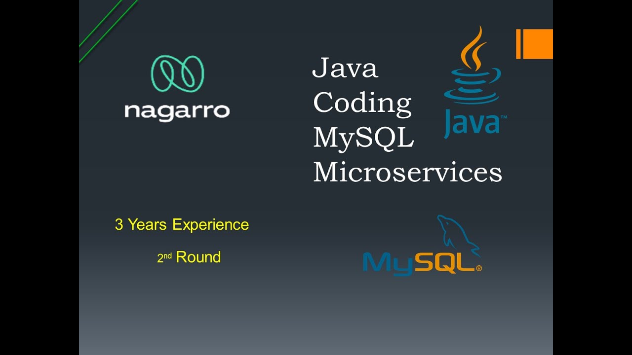 Nagarro | Round 2 | Java Interview Questions and answers | MySQL | Microservices | Java8