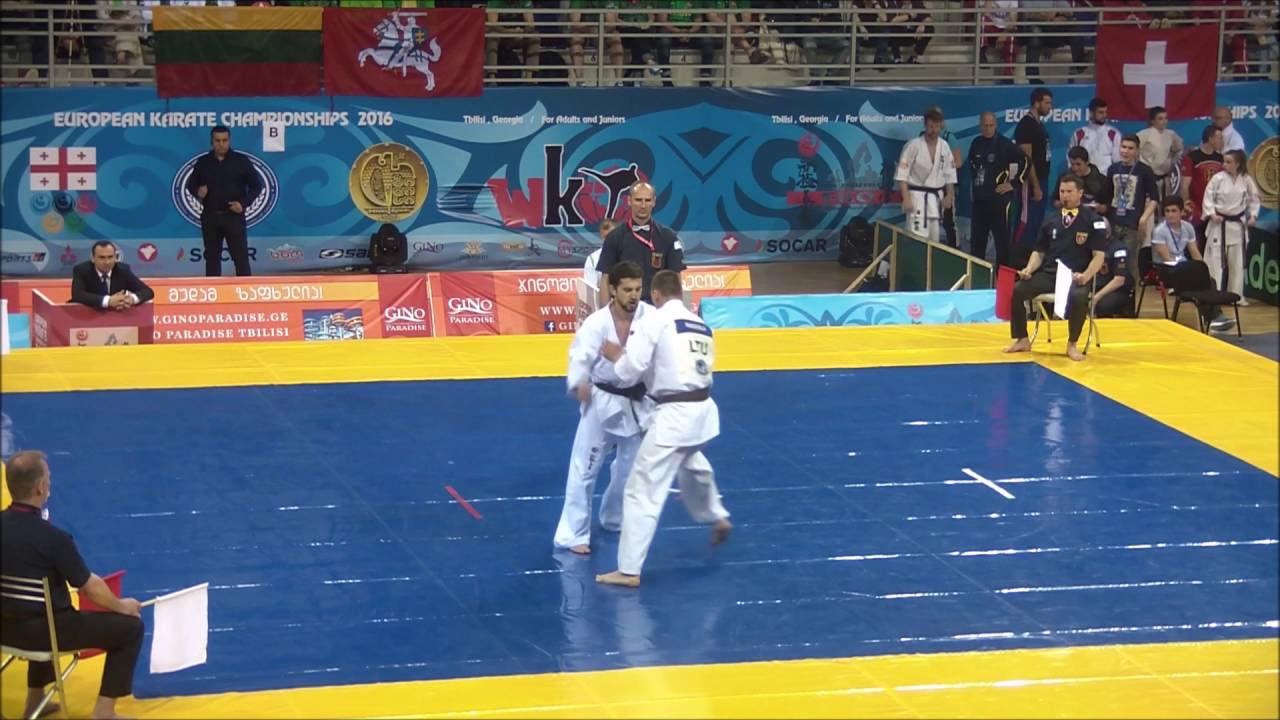EC2016 Men 75 85kg Lasha&nbsp;Ozbetelashvili Georgia AKA Vs Kęstutis&nbsp;Radvila Lithuania SHIRO