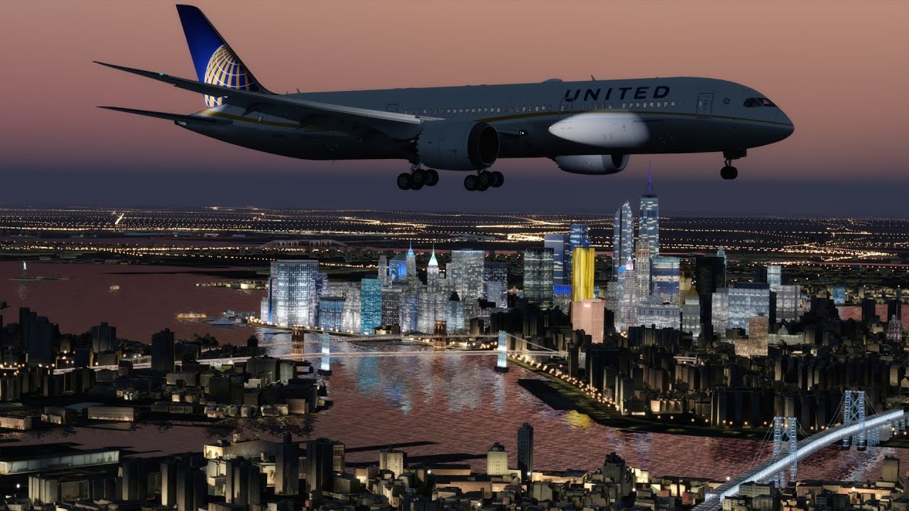 P3D V4.5 787-9 Anchorage to New York LaGuardia