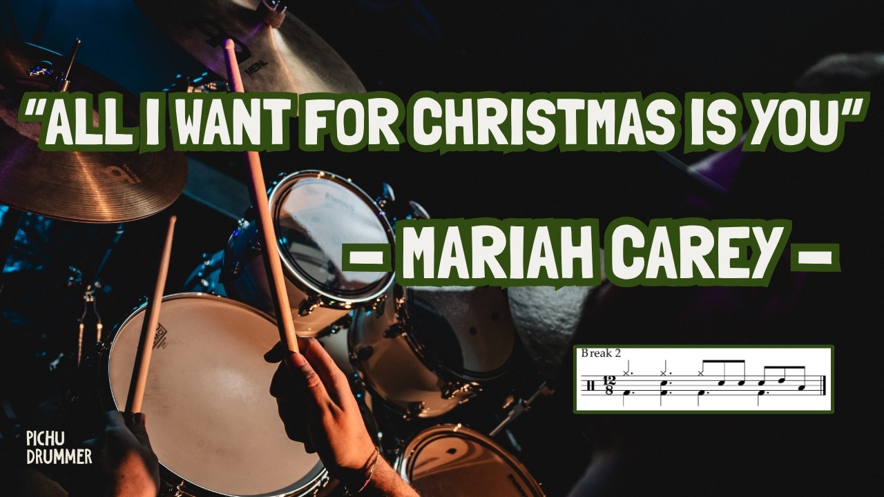 🥁ALL I WANT FOR CHRISTMAS IS YOU - Mariah Carey (DRUM COVER) BATERÍA