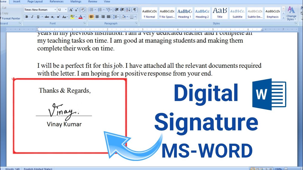 Digital Signature kaise banaye MS Word me | Digital Signature kaise kare | Create Digital Signature