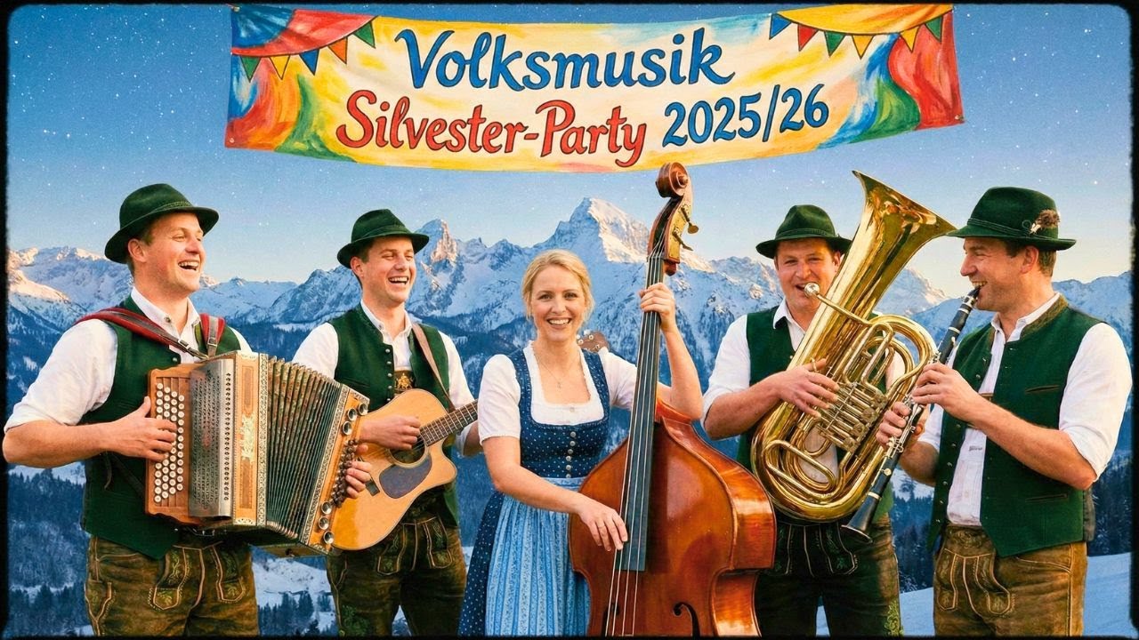 🍾 Volksmusik Silvesterparty NONSTOP 🎶 | 100 Minuten fröhliche Stimmungslieder