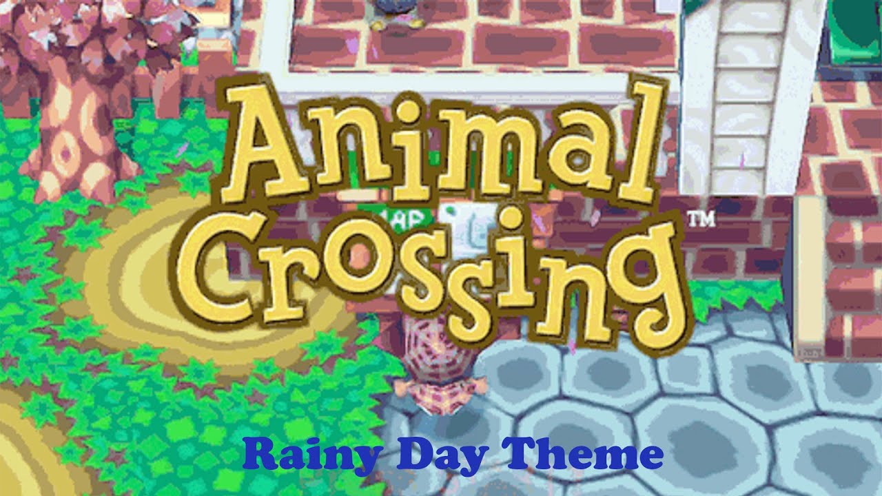 Full day Animal crossing wild world soundtrack - Rainy day theme (Music to relax/study to)
