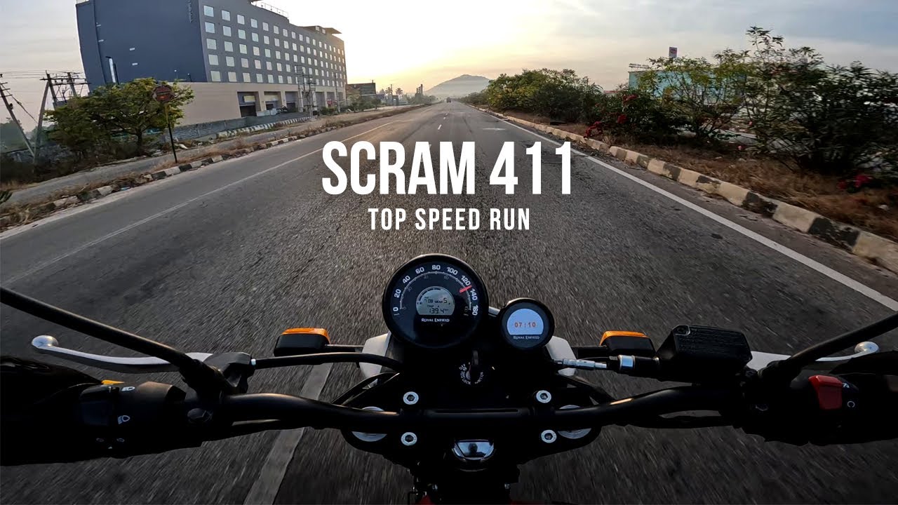 Royal Enfield Scram 411 - Top Speed Run