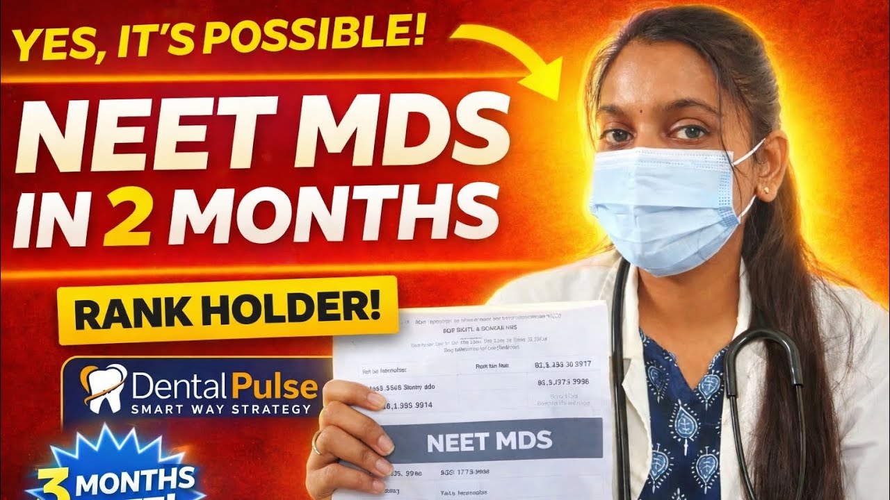 &ldquo;NEET MDS in 2 Months &ndash; My Real Strategy&rdquo; #neetmds #neetpg 