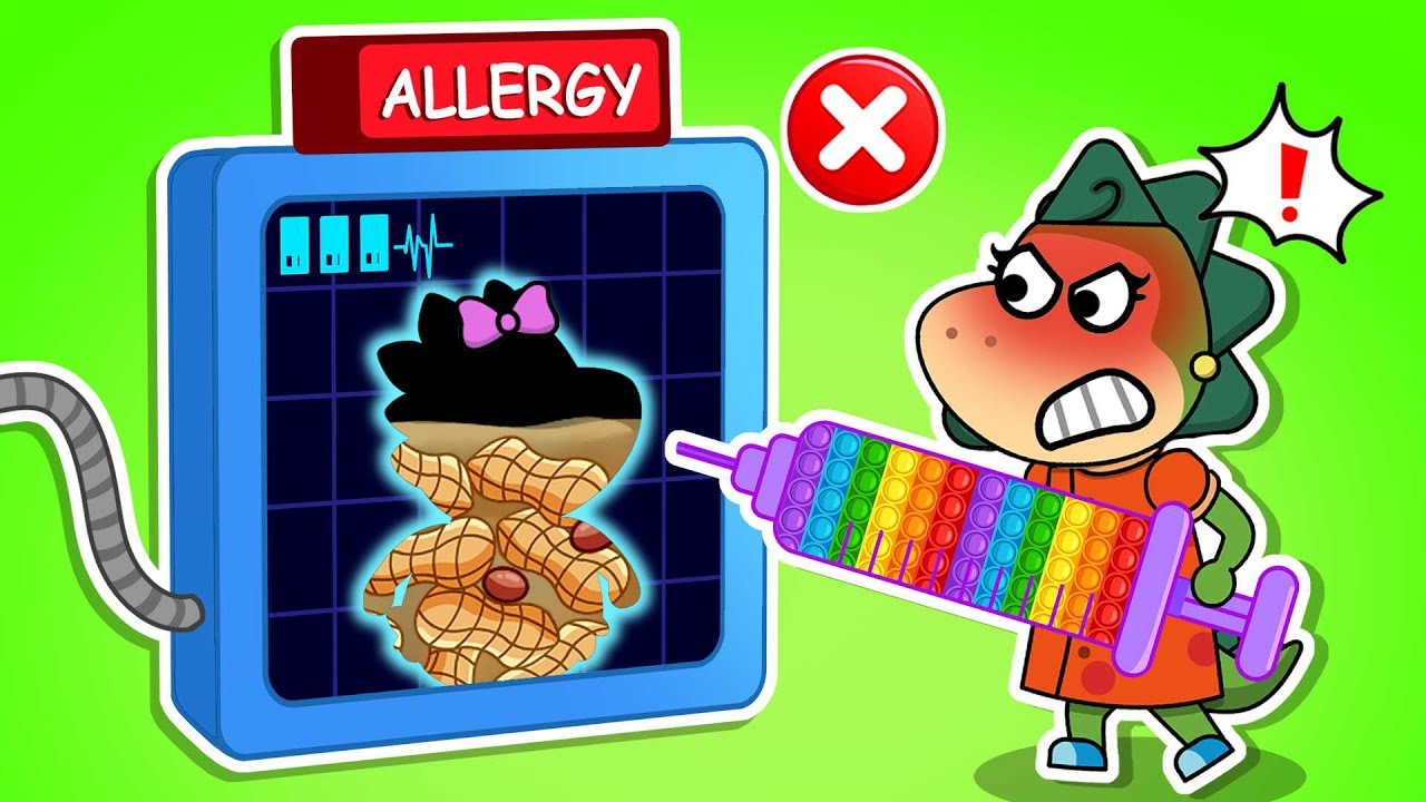 Sparkle vs Peanuts! 🥜 Allergy Lesson ⚠️ Safety Tips 🏥 Fire Spike Kids Stories