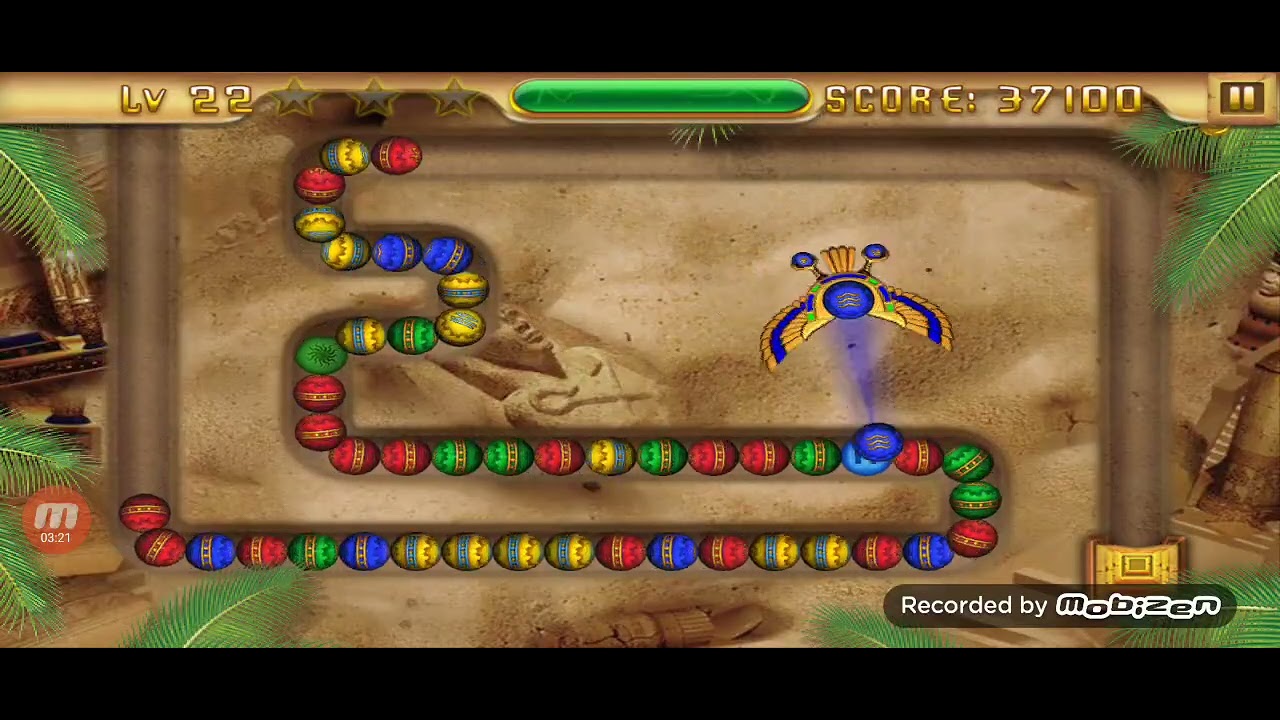 Temple of Anubis (Zuma game) - Level 21 to 25