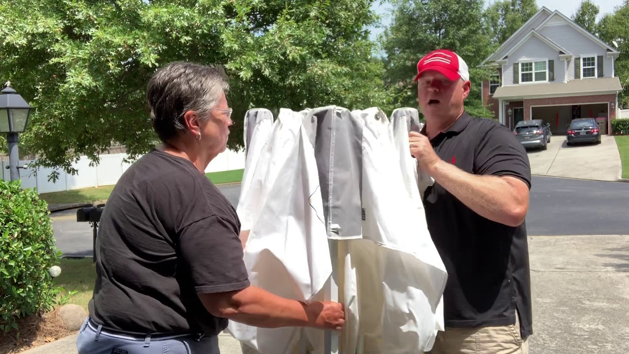 E-Z UP Tailgate Tent Demo and ABCCanopy Roller Bag: 247Tailgating Product Review
