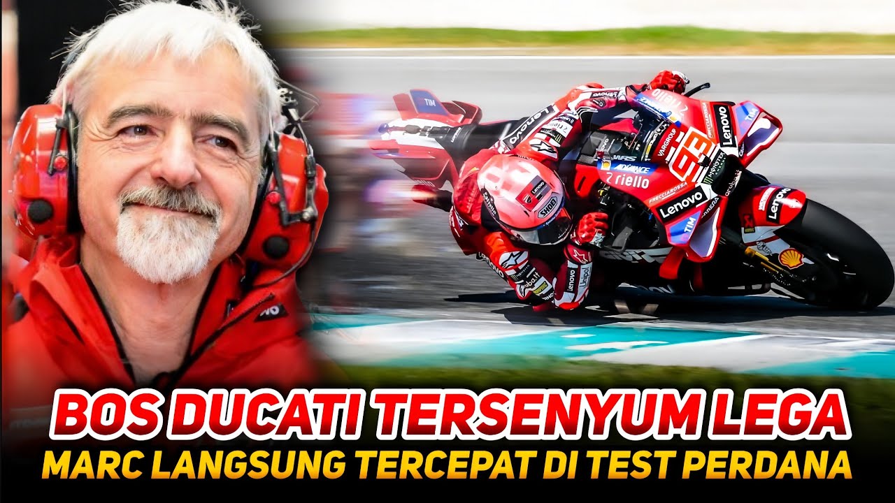 MARC MARQUEZ RAJAI LINTASAN SEPANG🔥BOS DUCATI SENYUM LEGA DESMOSEDICI GP26 BUAS DI TANGAN YANG TEPAT