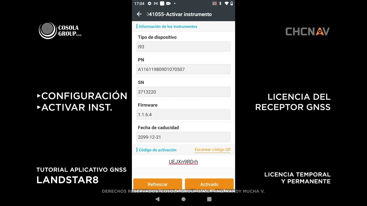 TUTORIAL | CHCNAV | LANDSTAR 8 | LICENCIA TEMPORAL Y PERMANENTE