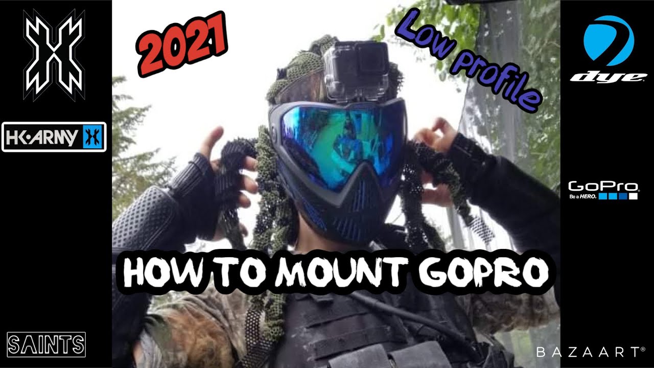 How to mount GoPro on paintball mask 2021