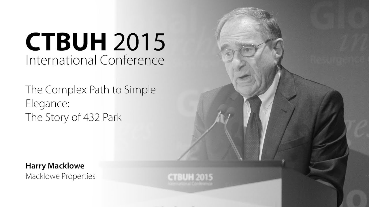 CTBUH 2015 New York Conference - Harry Macklowe, 