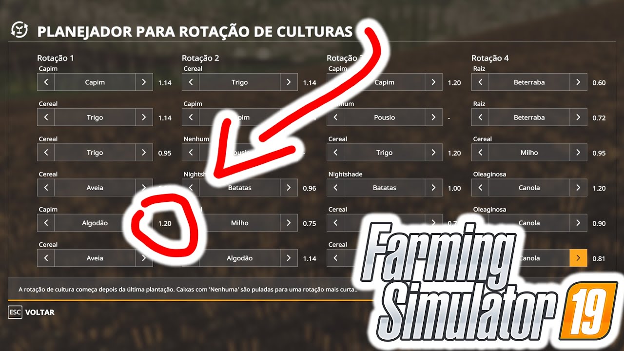 SEASONS | Rotação de culturas - Planejador para rotação de culturas | FARMING SIMULATOR 19