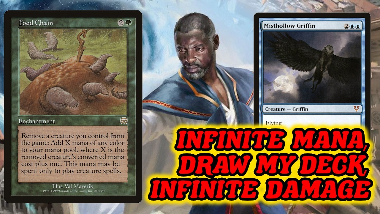 INFINITE MANA, DRAW MY DECK, INFINITE DAMAGE! Legacy Bant Food Chain Combo MTG