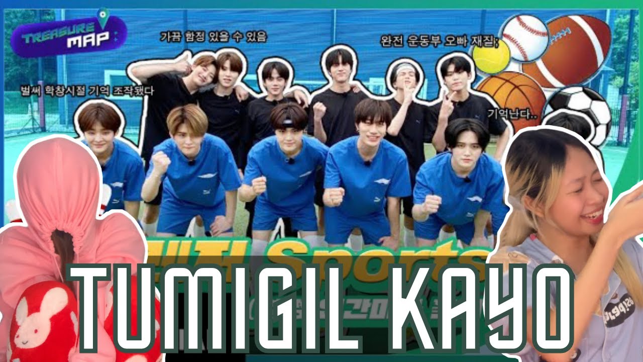 [TREASURE MAP] EP.53 ⚽️  트레저 Sports Day 🏀   *EWAN KO BA* REACTION (Philippines)
