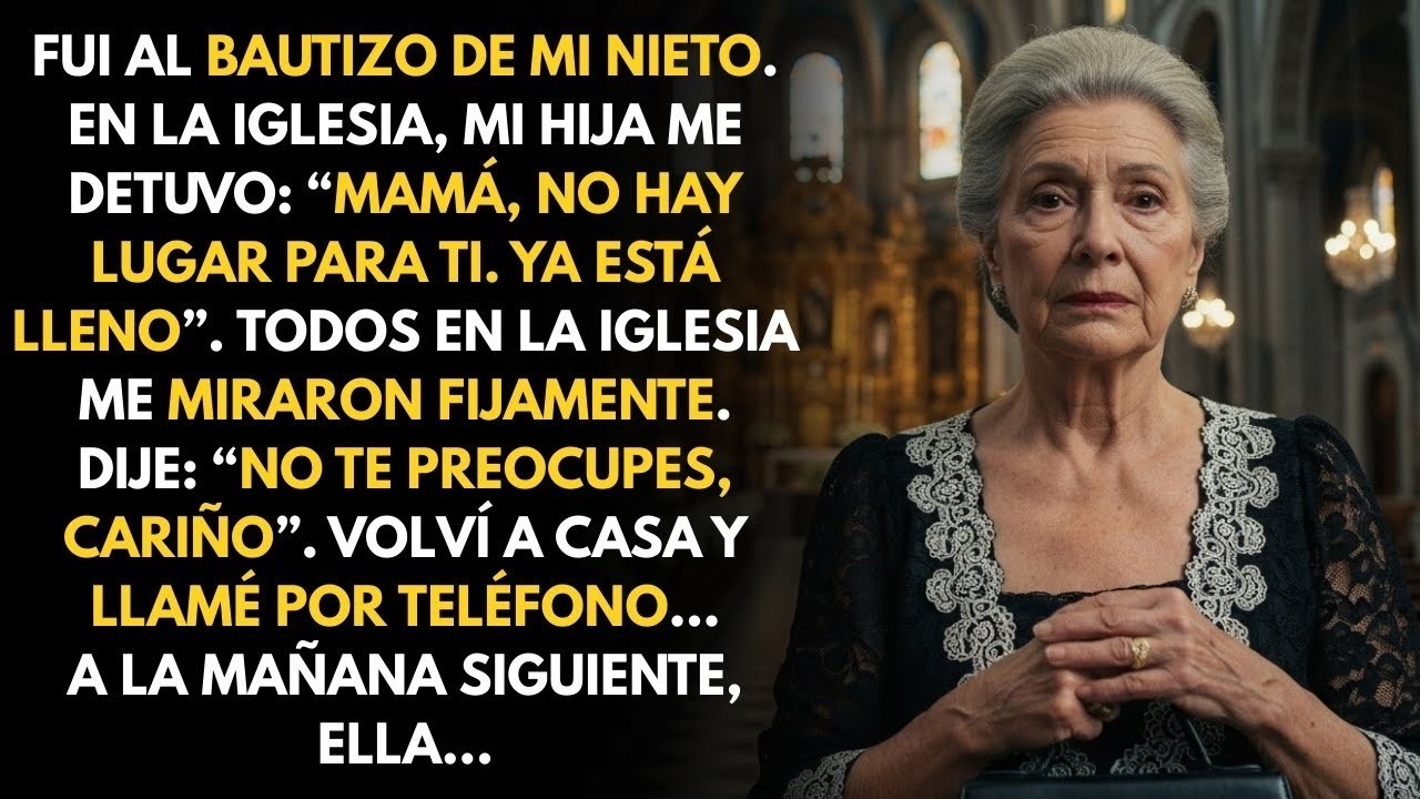 Me humilló en la iglesia diciendo “no hay lugar para ti” — esa misma noche tomé una decisión !