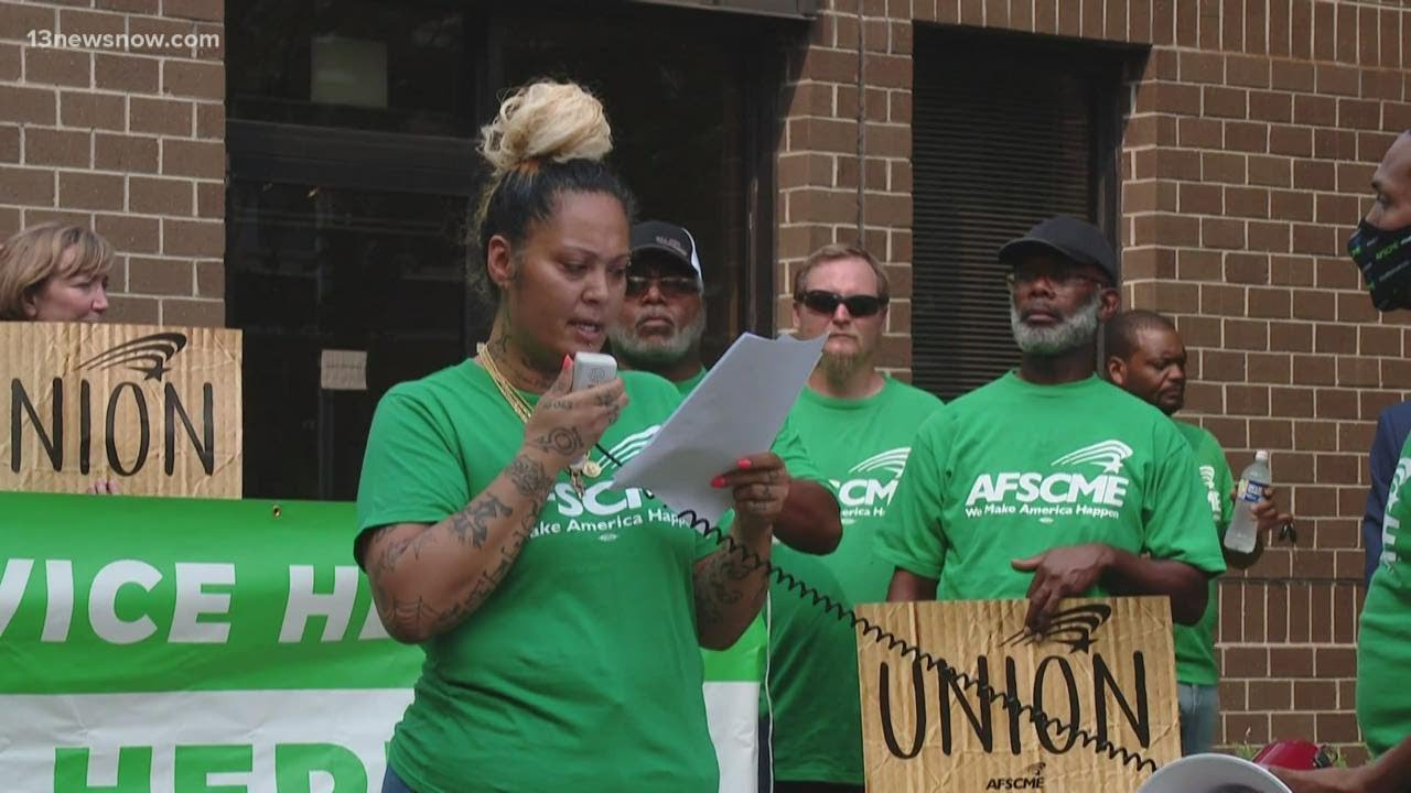 Norfolk workers protest to call attention to 'persistent problems'