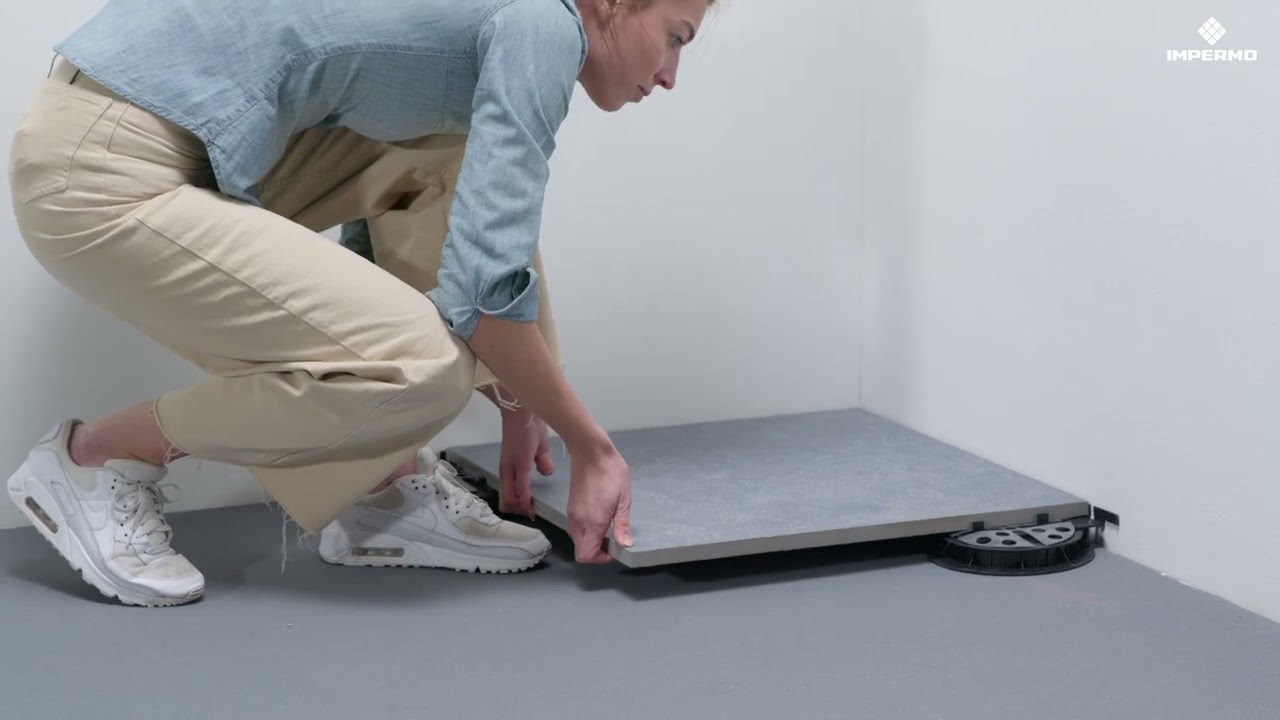 Impermo Academy: terras plaatsen op tegeldragers