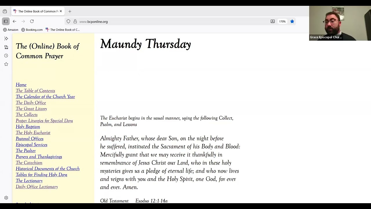 Book of Common Prayer Overview Week 2