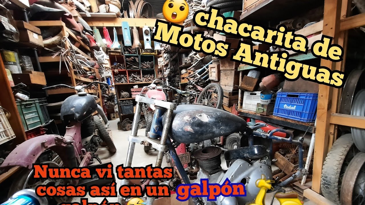 Mega😱chacarita de Motos Antiguas🤔Estoy en un desarmadero de moto Nsu🏍Puma🛵Gilera🏍Siambreta🛵Norton..!
