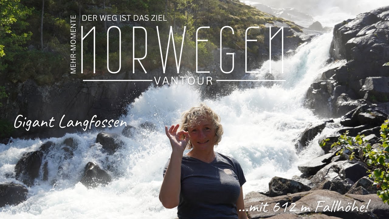 Norwegen Roadtrip 9 - der Langfossen, fast längster Wasserfall Norwegens, ein Top 10 der Highlights