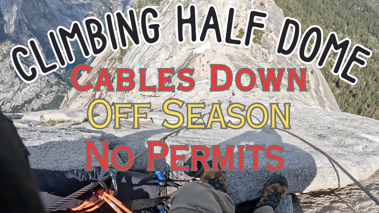 Half Dome, Cables Down, No Permit #yosemite #halfdome