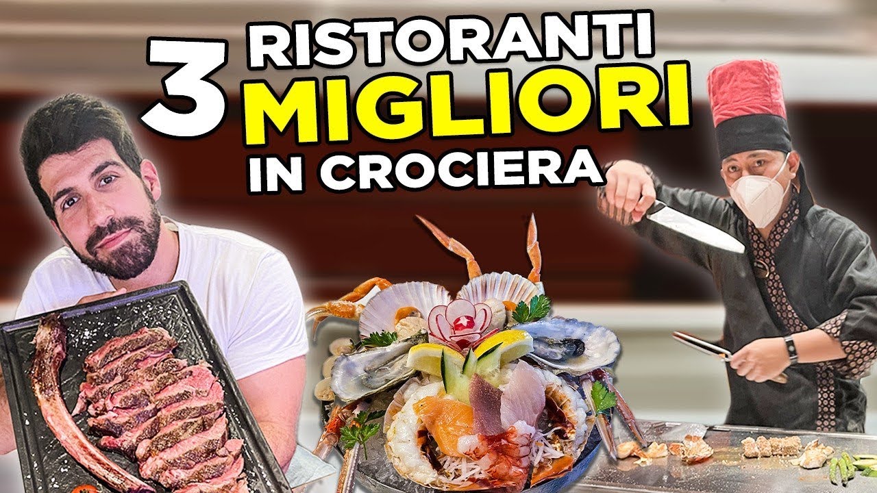 MANGIO NEI 3 RISTORANTI PIÙ COSTOSI DELLA CROCIERA