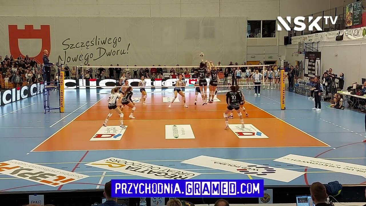 tv.nsk.pl 1LSK: FINAŁ Mecz nr 1 - ECO HARPOON LOS Nowy Dwór Mazowiecki - MKS COPCO Imielin 3:1
