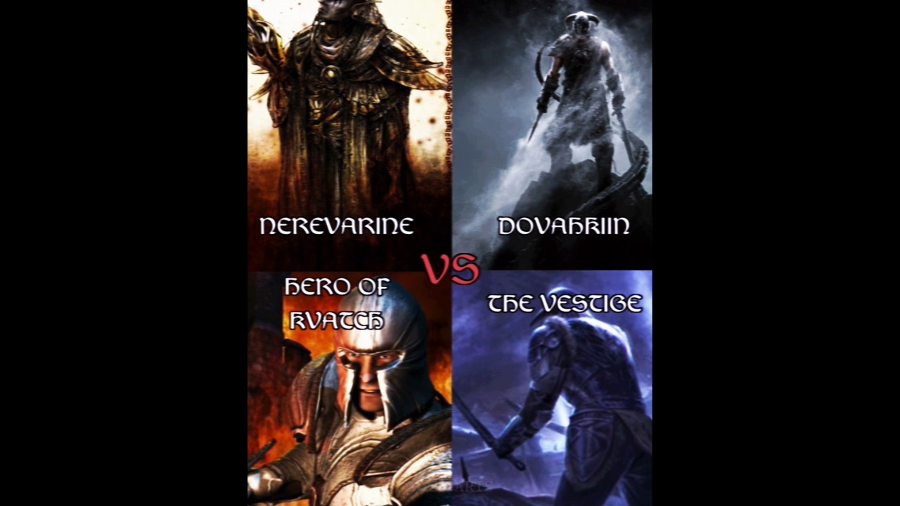 Dovahkiin vs Nerevarine vs Vestige vs Hero of Kvatch | #theelderscrolls #vs #edit