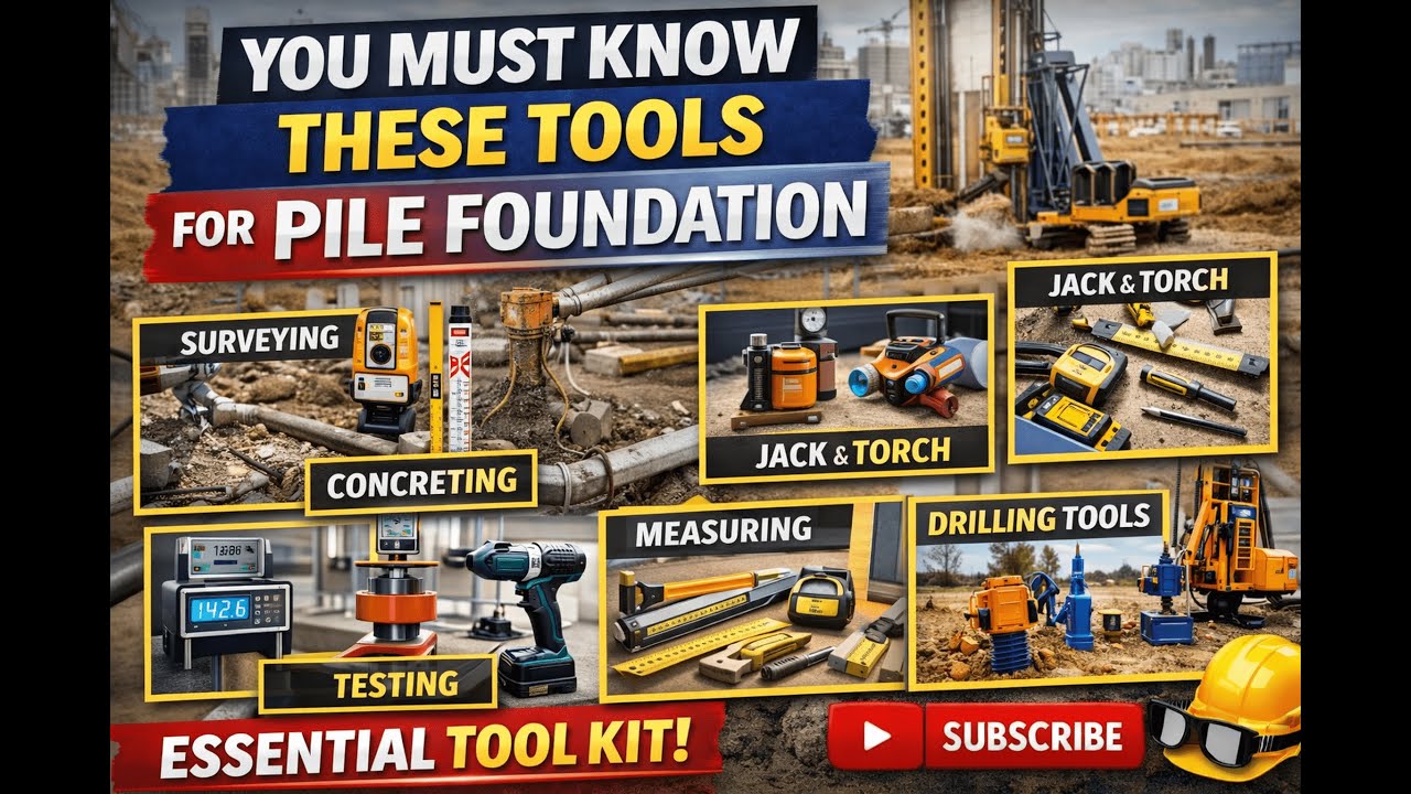 Pile Foundation Tools & Equipment in Pictures