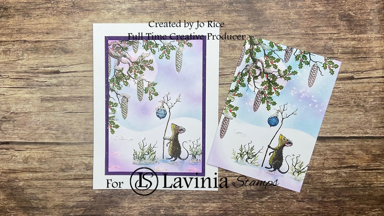 «Пипспелл ​​в снегу» Джо Райс #laviniastamps #штамповка #видеоизготовлениякарт #праздничнаяатмосфера