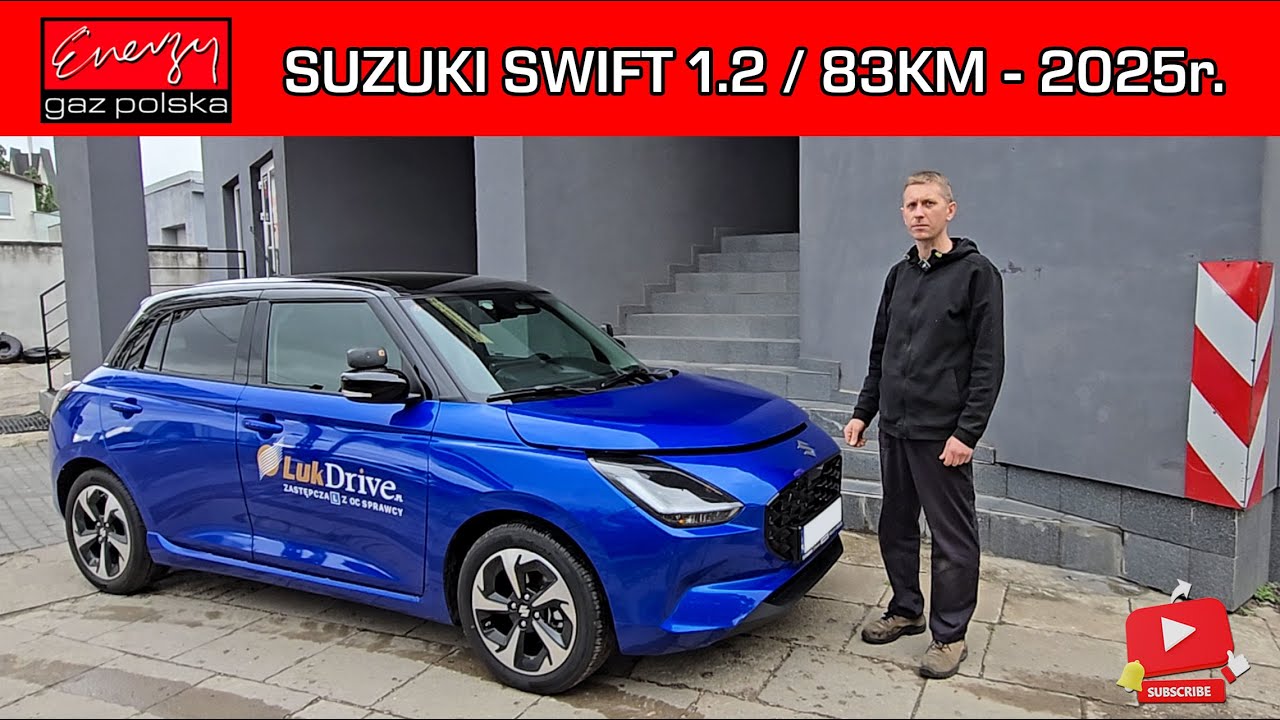 MONTAŻ LPG SUZUKI SWIFT SZKOŁY NAUKI JAZDY 1.2 83KM 2025R FABRYCZNIE NOWY NA GAZ BRC W ENERGY GAZ