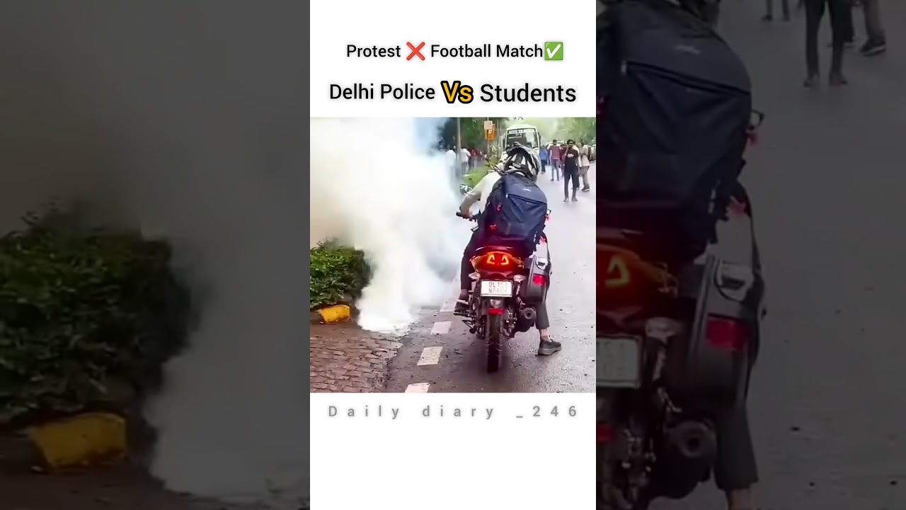 Delhi Police Vs Students 😂#protest #cjp #delhipolice #funny #students