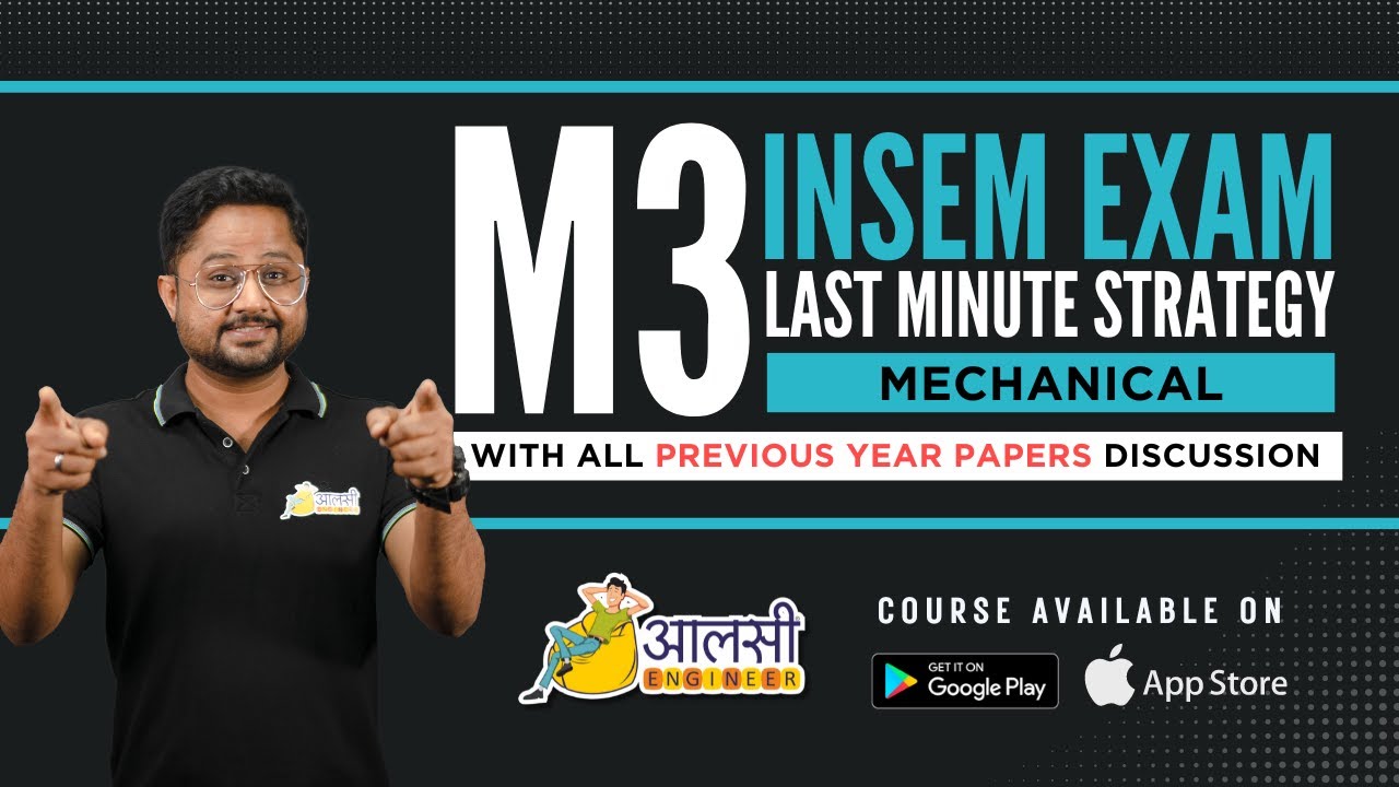 🚀Last-Minute M3 (Mech) Insem Exam Strategy with Last Year Paper Insights! | Aalsi Engineer