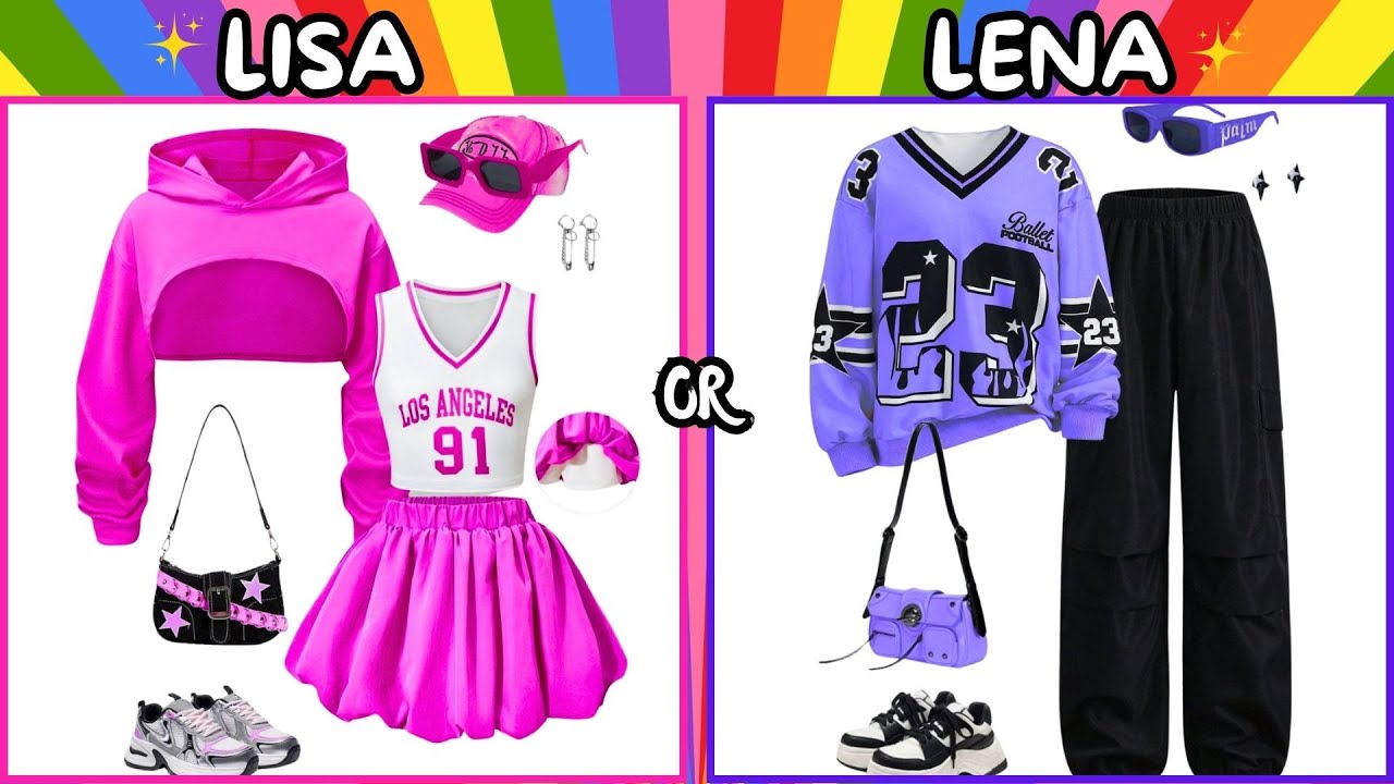 LISA or LENA: Choose Your Favorite Outfits, Bedrooms, Nailarts & more