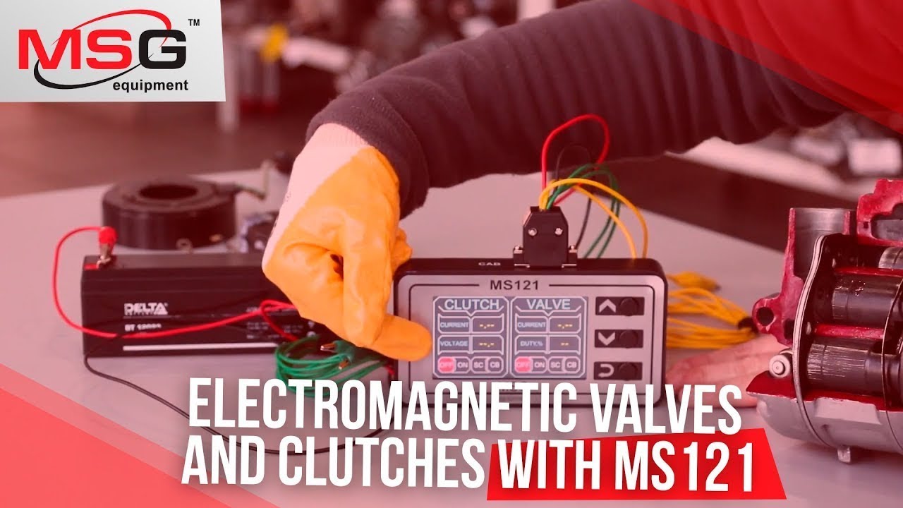 How to diagnose electromagnetic valves and clutches with MS121