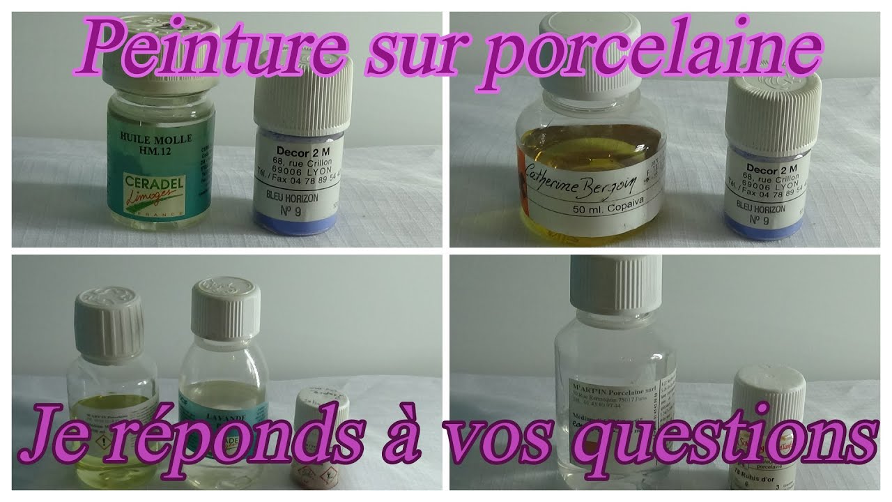 Peinture sur porcelaine - Je réponds à vos questions