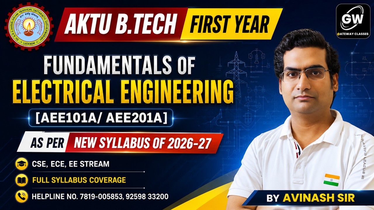 2026-27 FEE Syllabus Introduction AKTU B.Tech First Year I By Avinash Sir I AKTU
