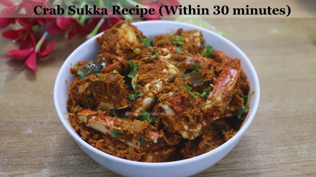 Mangalorean crab sukka recipe  | How to make crab sukka masala  | Crab curry
