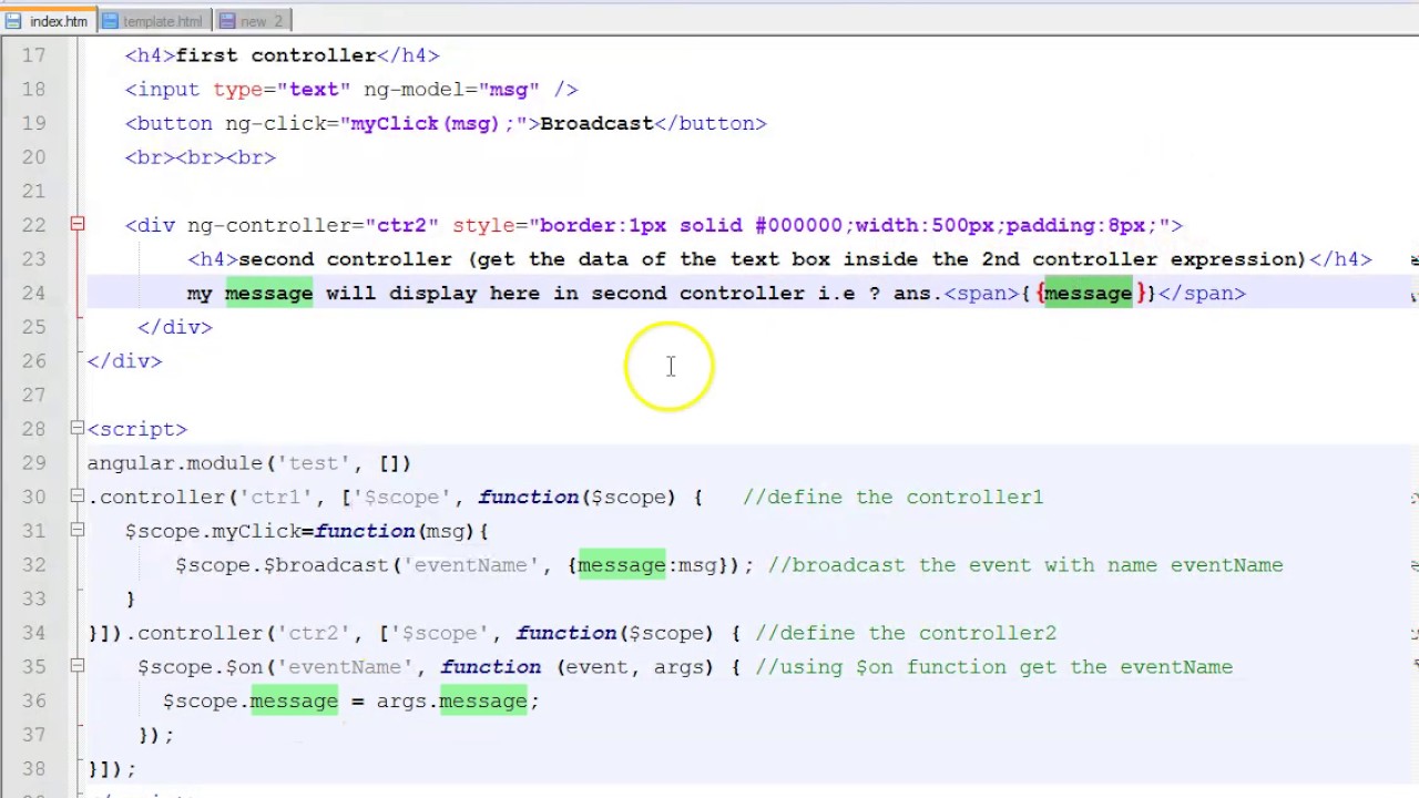 $broadcast angular communication between controlllers
