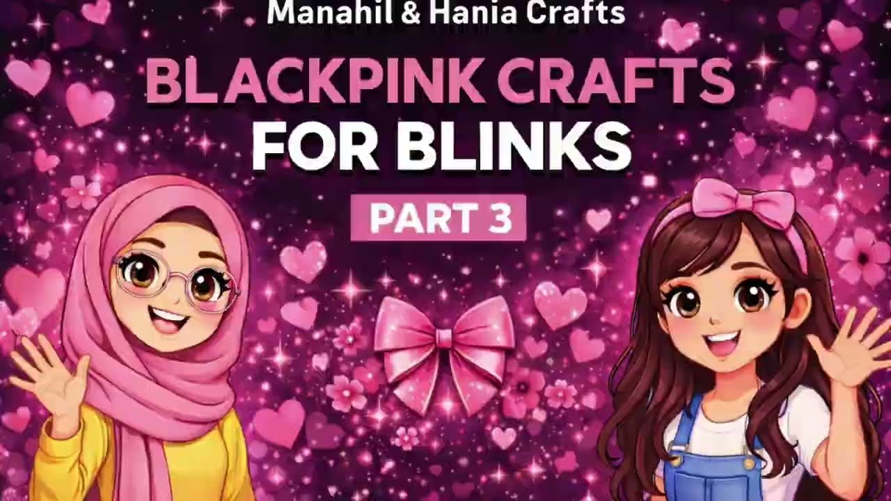 Black Pink Crafts For Blinks | Part 3 🖤💗