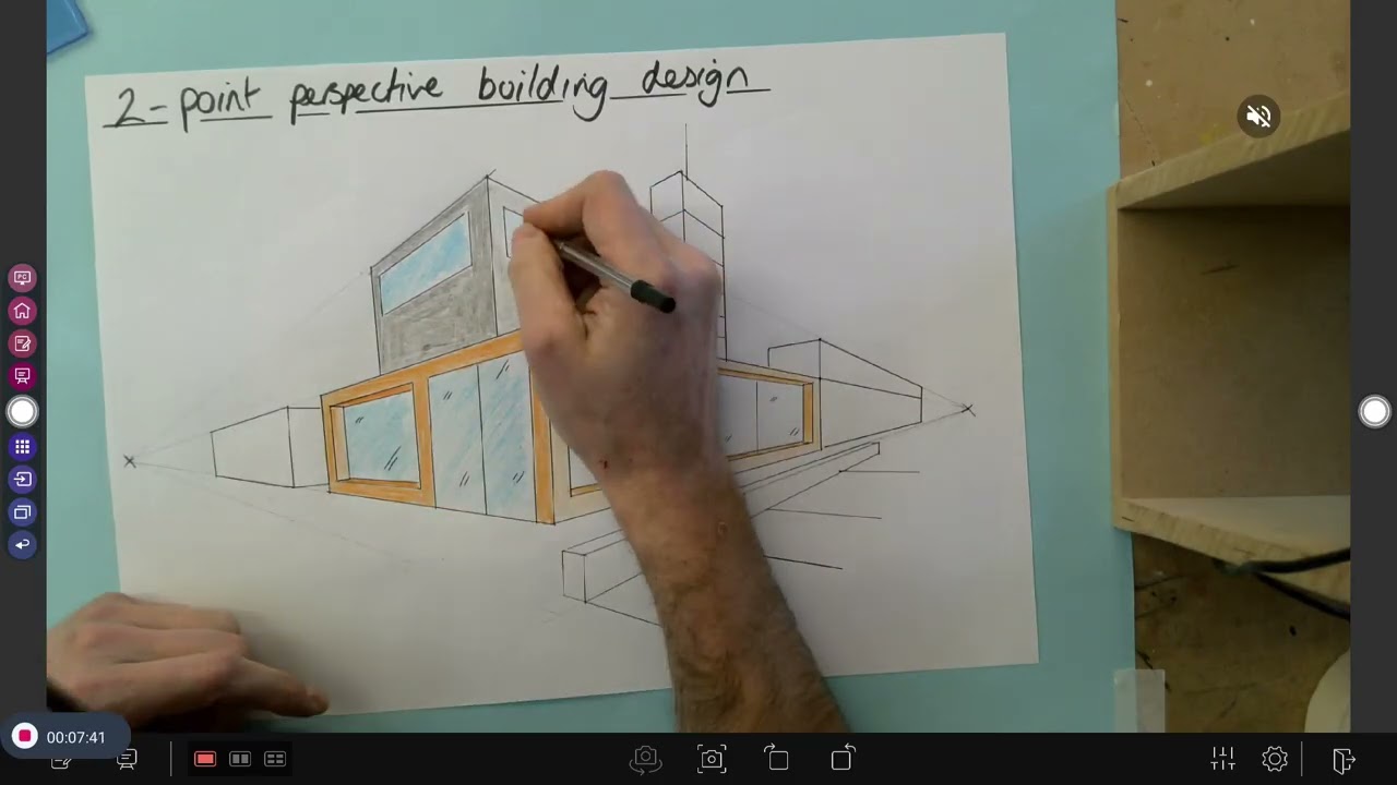 2 Point Perspective Building Design Video 2