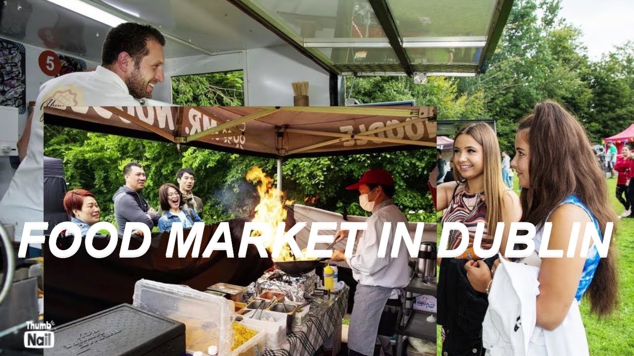 A busy food market in Ireland #ireland #europe