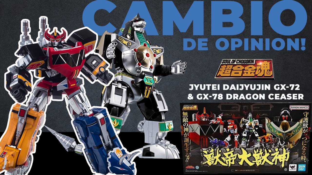 SOUL OF CHOGOKIN GX-72 MEGAZORD, GX-78 DRAGONZORD PAQUETE DOBLE, CAMBIO DE OPINION.