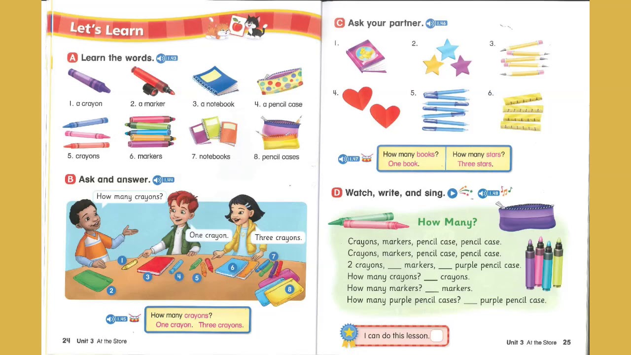Let's Go: English Book 1 Unit 3