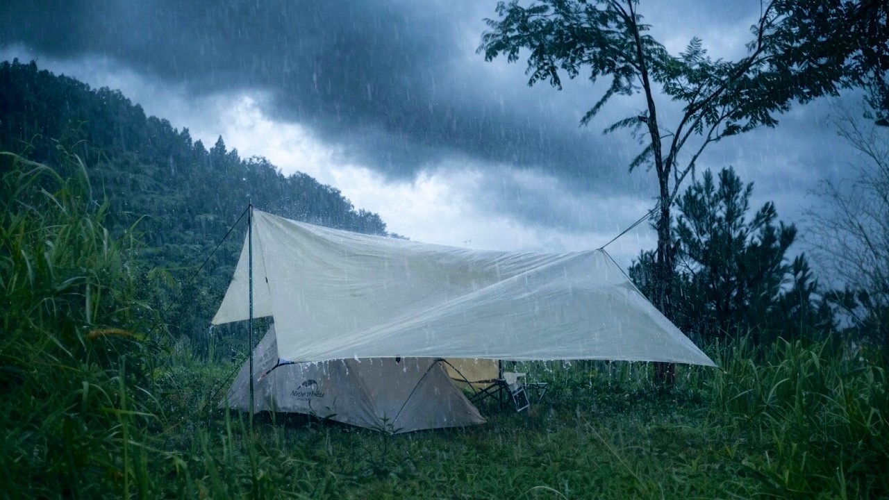 🌧️NOT TOO HEAVY, JUST ENOUGH FOR RELAXING CAMPING IN THE RAIN