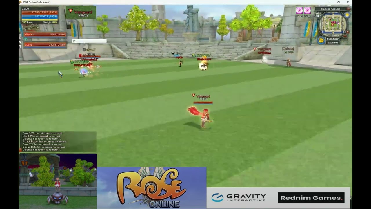 ROSE ONLINE official - PVP EVENT 3 VS 3 RANDOM BEST OF RACE WIN 5 - TEAM XBOY VS TEAM CPTmiles
