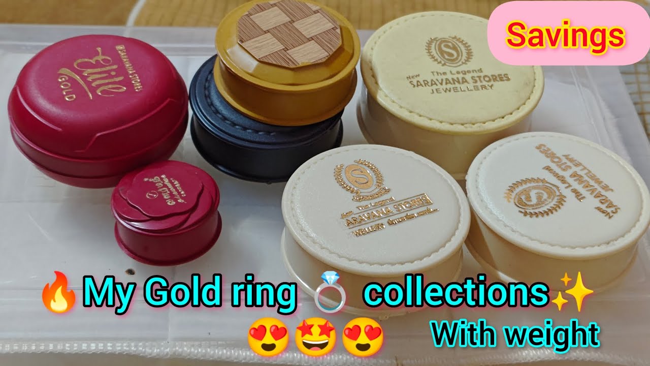 🔥Gold ring collections✨ சேவிங்ஸ் 💰அதானே எல்லாம்💎 #Gold #ring #collection