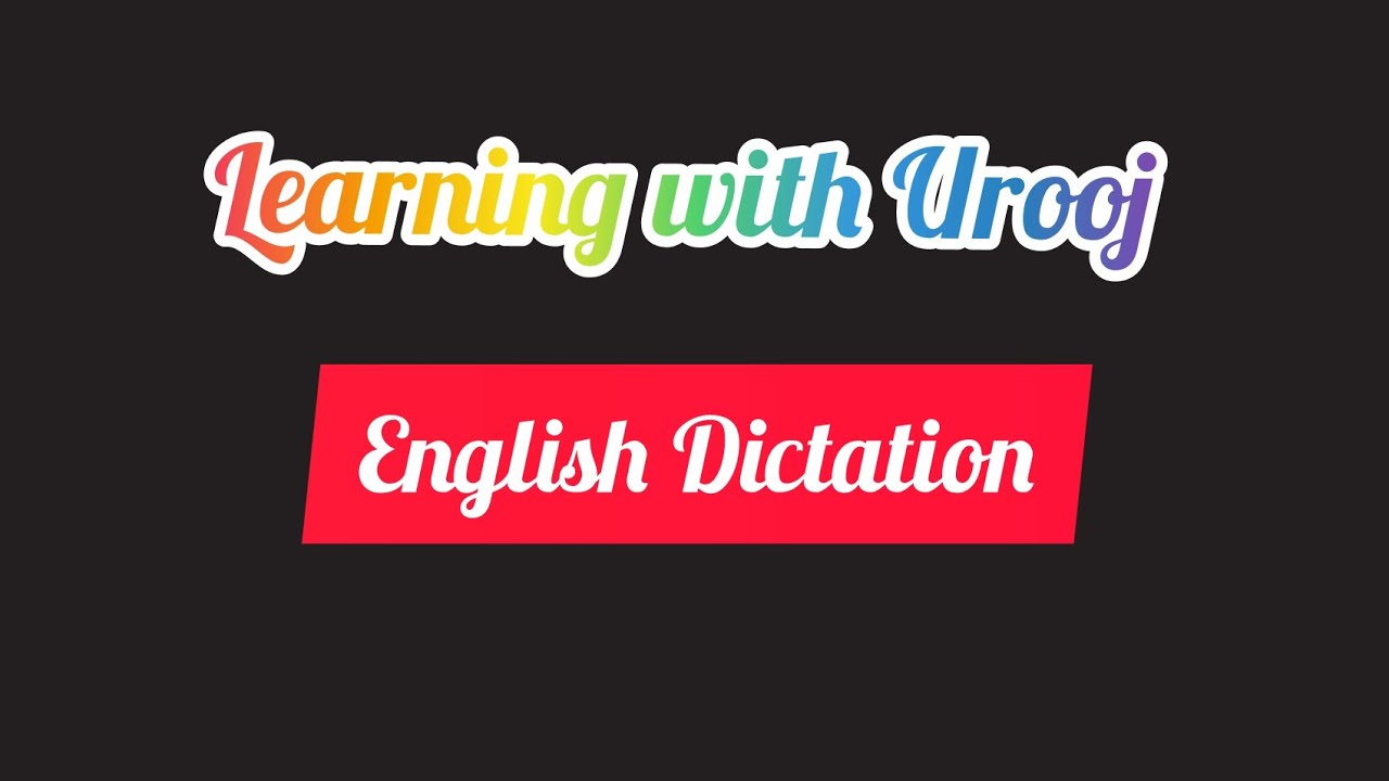 English Dictation #Dictation