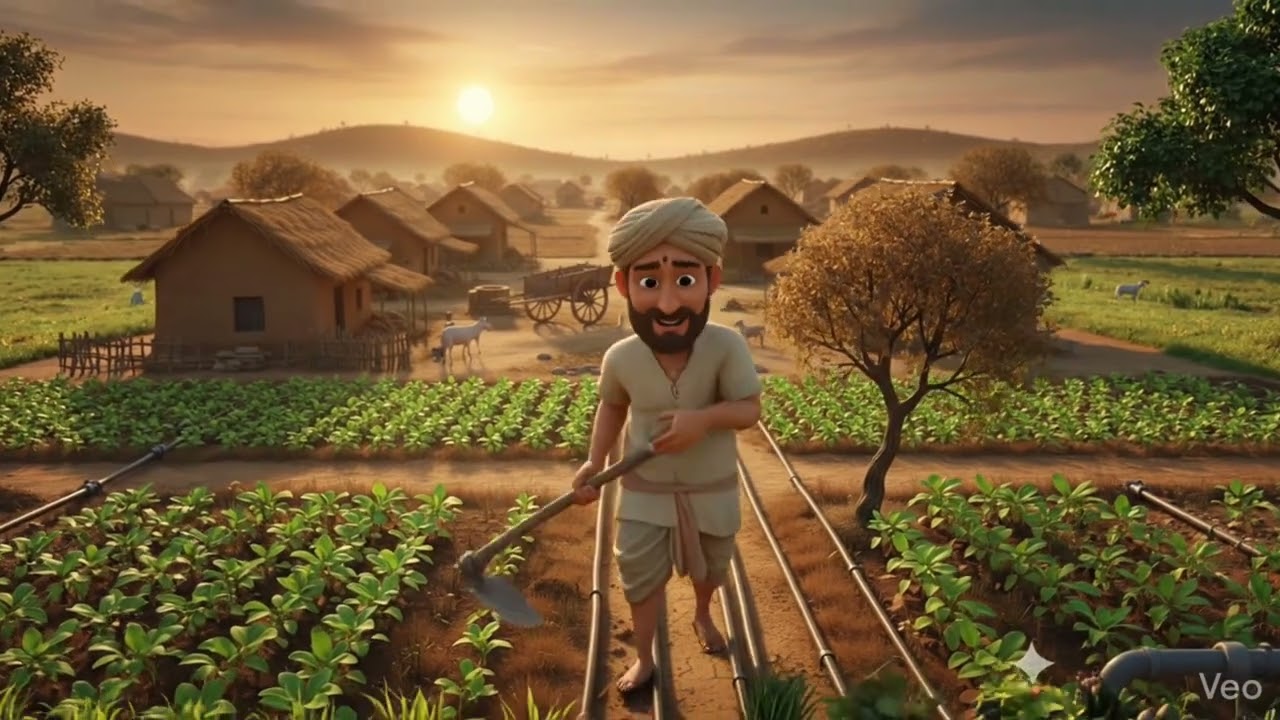 Mehnti Kisan 3d cartoon video cartoon video 